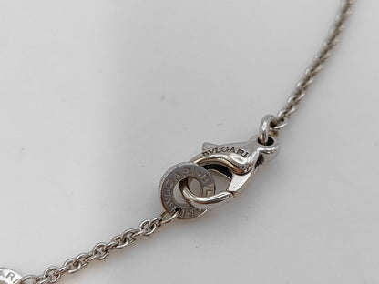 BVLGARI Parentesi Diamond Necklace in 750 White Gold, 14.6g 