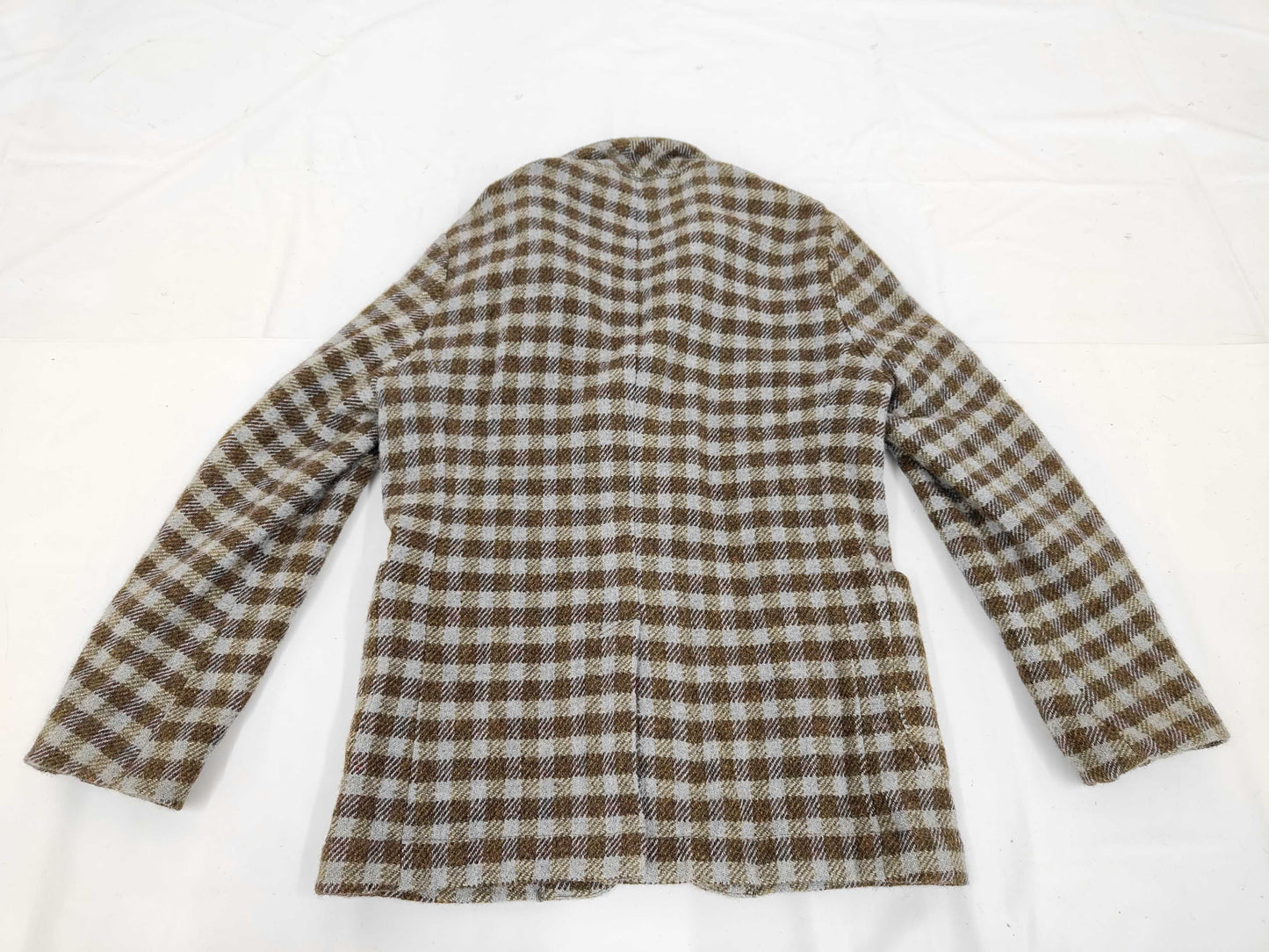 Unused 45R Check Shrunken Jacket with Current Tag