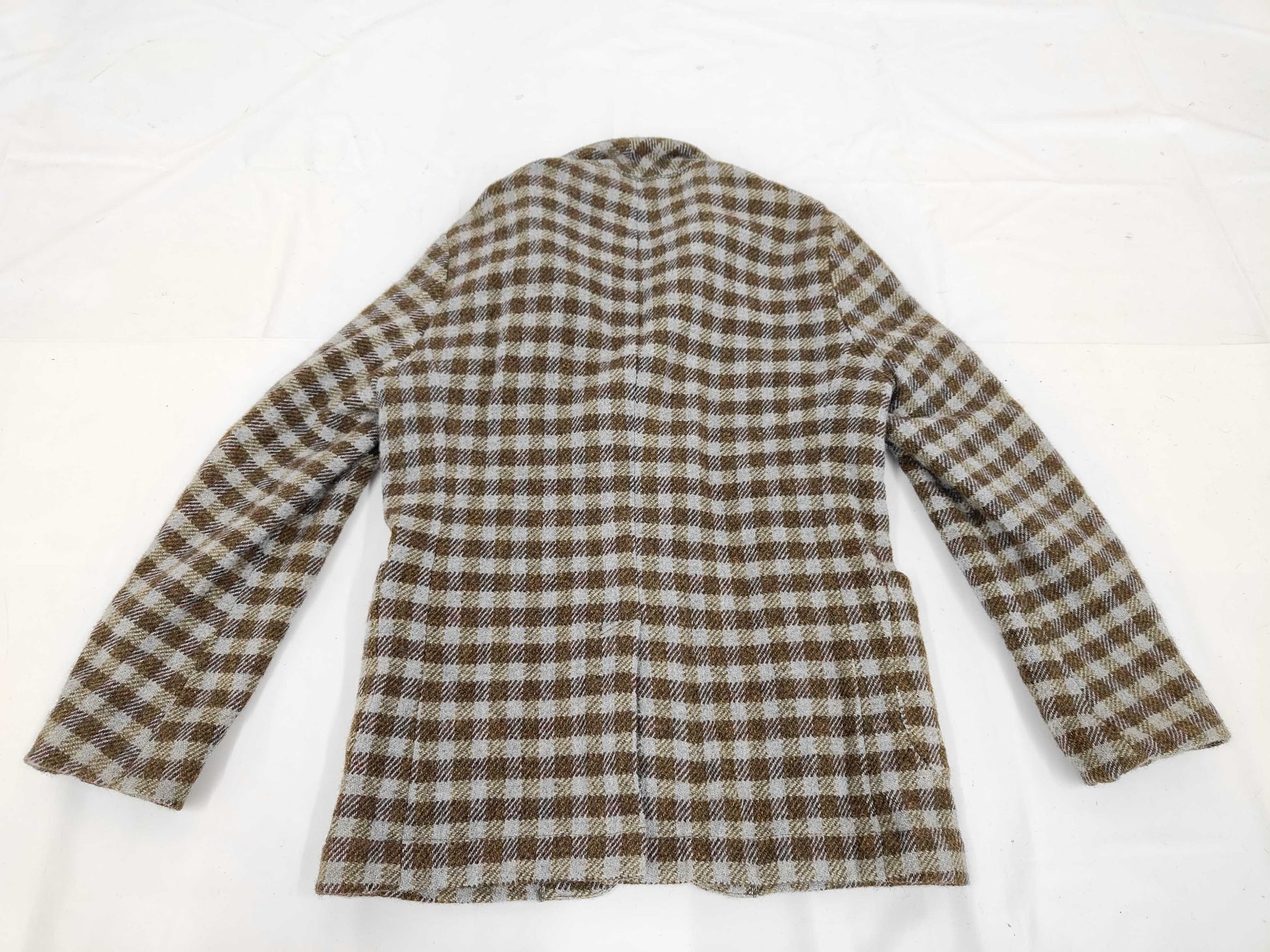 Unused 45R Check Shrunken Jacket with Current Tag