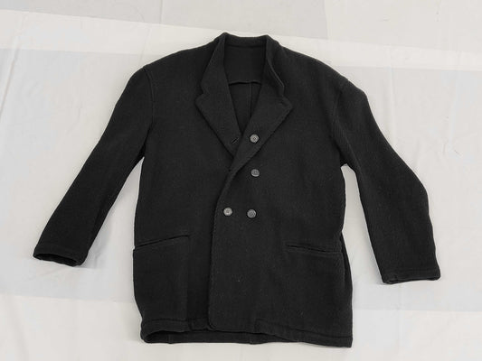 Excellent condition 90s Yohji Yamamoto Pour Homme double-breasted coat, archive coat