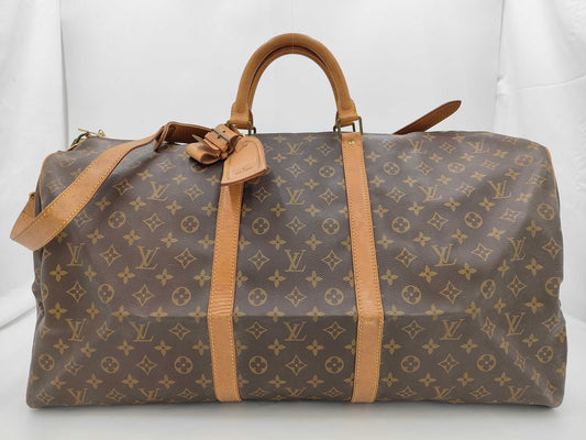 LOUIS VUITTON Monogram Louis Vuitton Monogram Keepall 60 Bandouliere Boston Bag VI0950