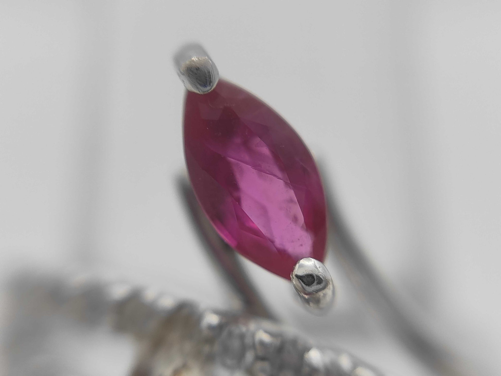 R1.16ct D0.35ct K18WG 6.7g Ring 