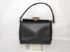 GUCCI Bamboo Turnlock Handbag 000 33 0175 Black Handbag