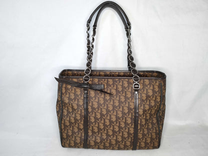 Dior Trotter Christian Dior Trotter Romantic Chain Shoulder Bag PVC Ribbon Shoulder Bag