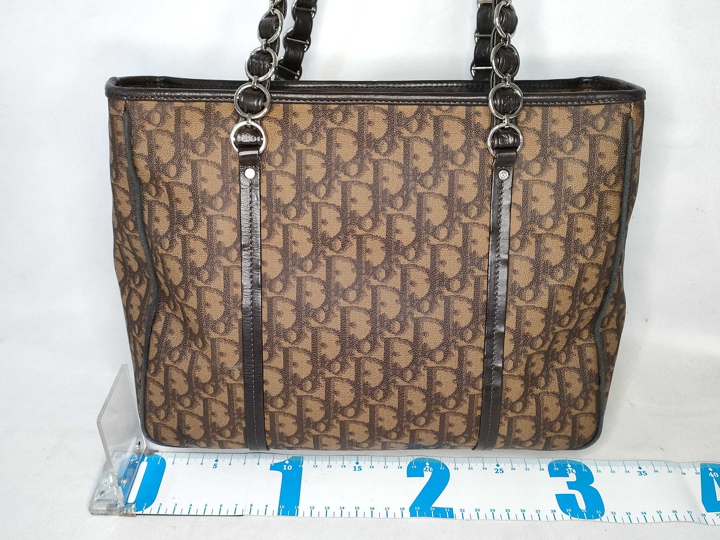 Dior Trotter Christian Dior Trotter Romantic Chain Shoulder Bag PVC Ribbon Shoulder Bag