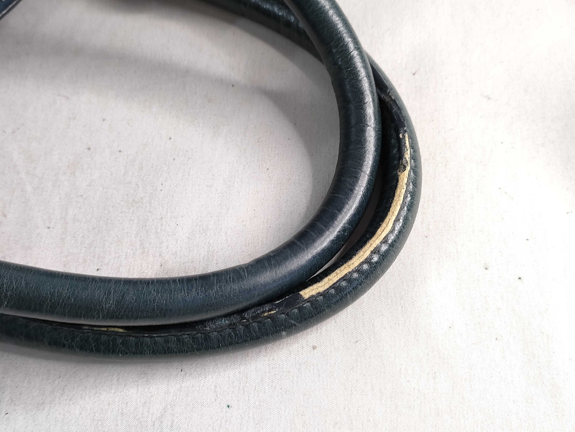 PRADA Prada 2-Way Vitello Leather Shoulder Bag, Blue, Handbag