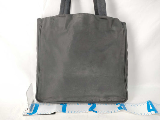PRADA Prada Handbag Black Nylon Gold Logo Handbag