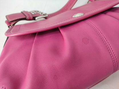 COACH COACH One-Shoulder Bag Leather Fuchsia Shoulder Bag