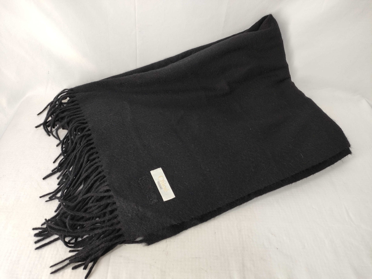 Chloe Wool Stole Black Other Apparel