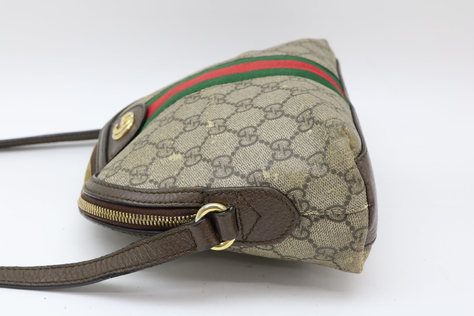 GUCCI GG Supreme Offdia Sherry Line Shoulder Bag