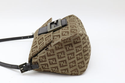 FENDI Zucchino Mamma Bucket Shoulder Bag