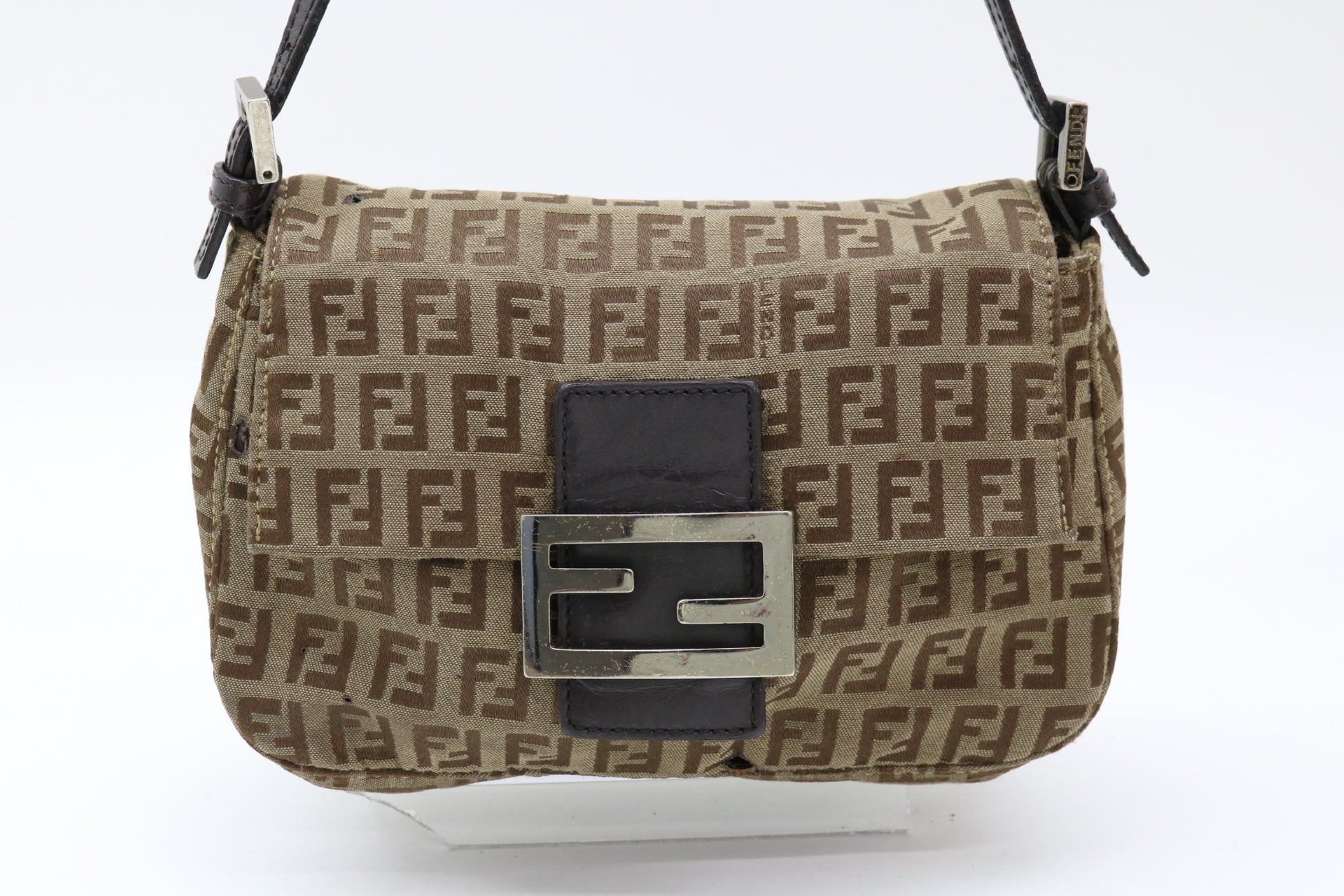FENDI Zucchino Mamma Bucket Shoulder Bag