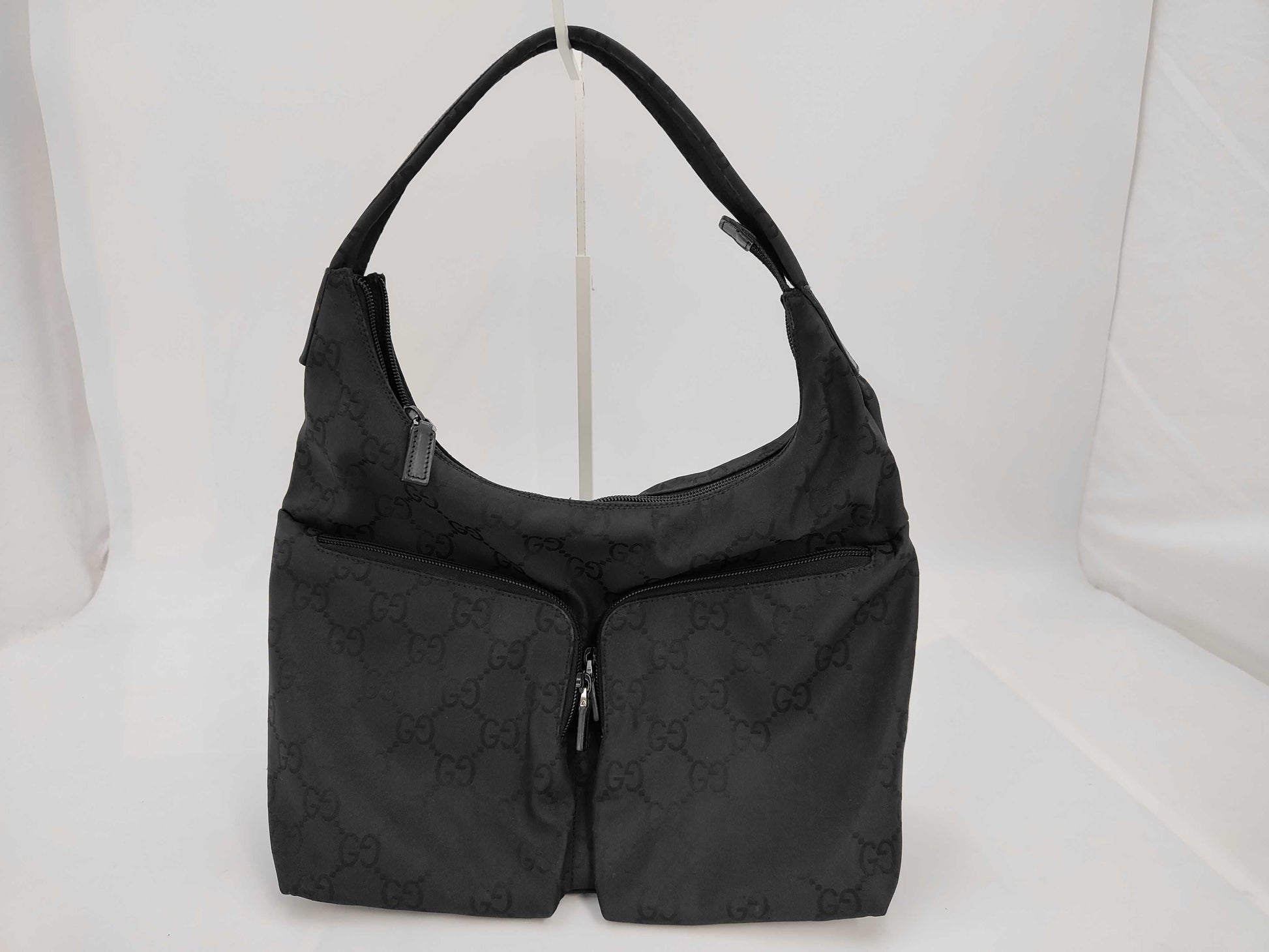 GUCCI GG pattern nylon shoulder bag