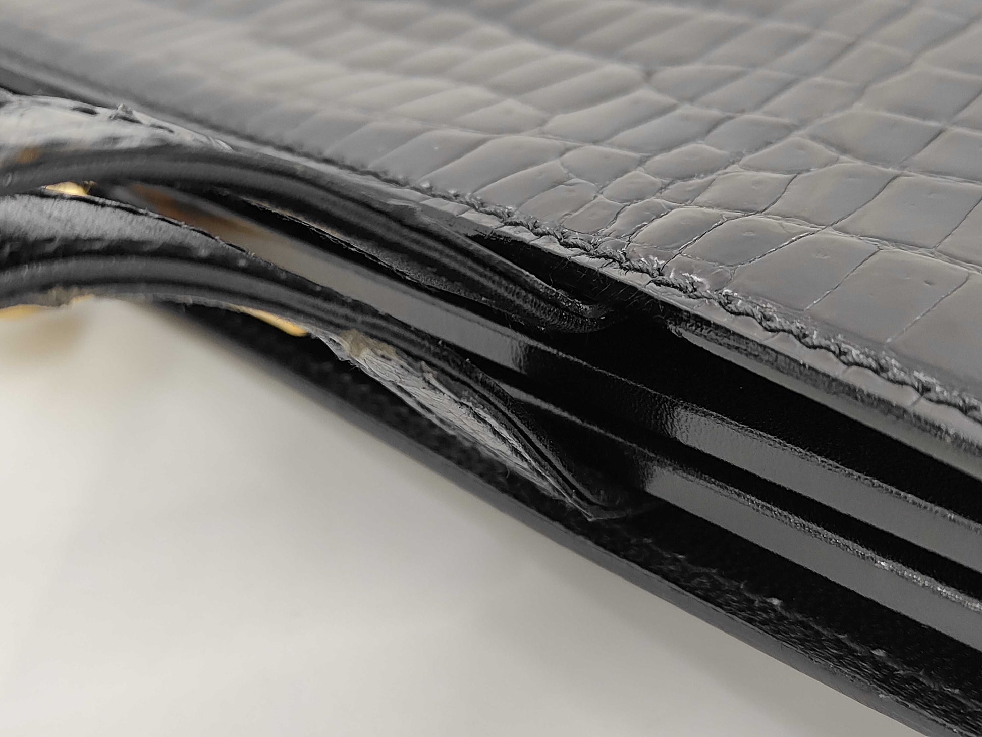 Spreafico Crocodile Handbag Black Handbag