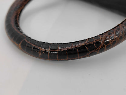 Spreafico Crocodile Handbag Black Handbag