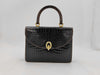 Spreafico Crocodile Handbag Black Handbag