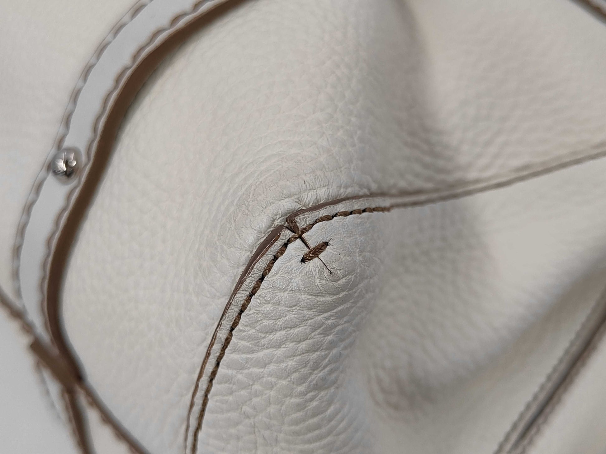 TODS Leather Tote Bag White Tote Bag