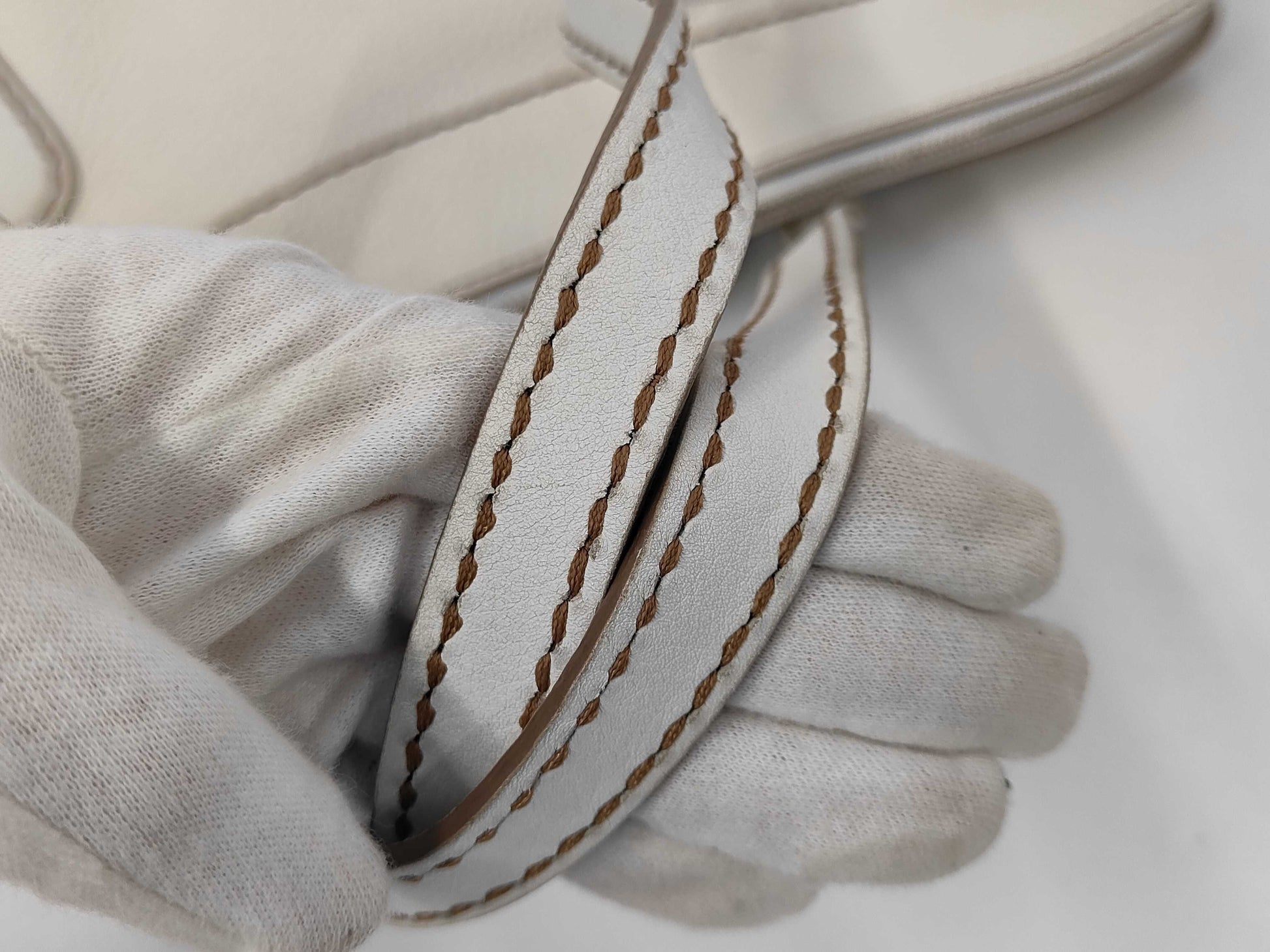 TODS Leather Tote Bag White Tote Bag