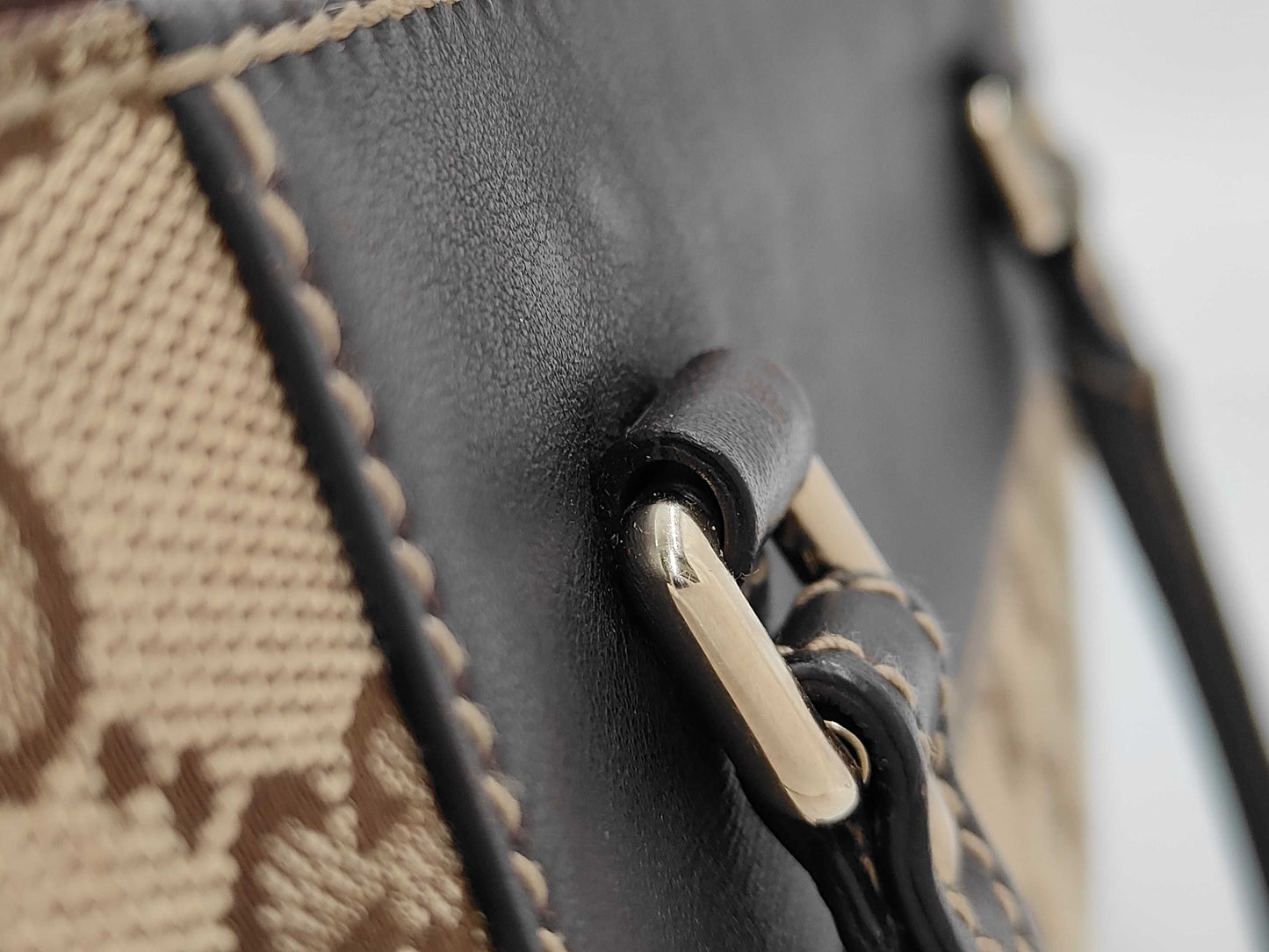 GUCCI GG Canvas 190247 Tote Handbag