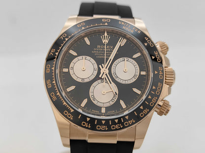 ROLEX 126515LN 9676M3Z6 Bright Black x Sanddust Dial 18K Gold Men's Watch