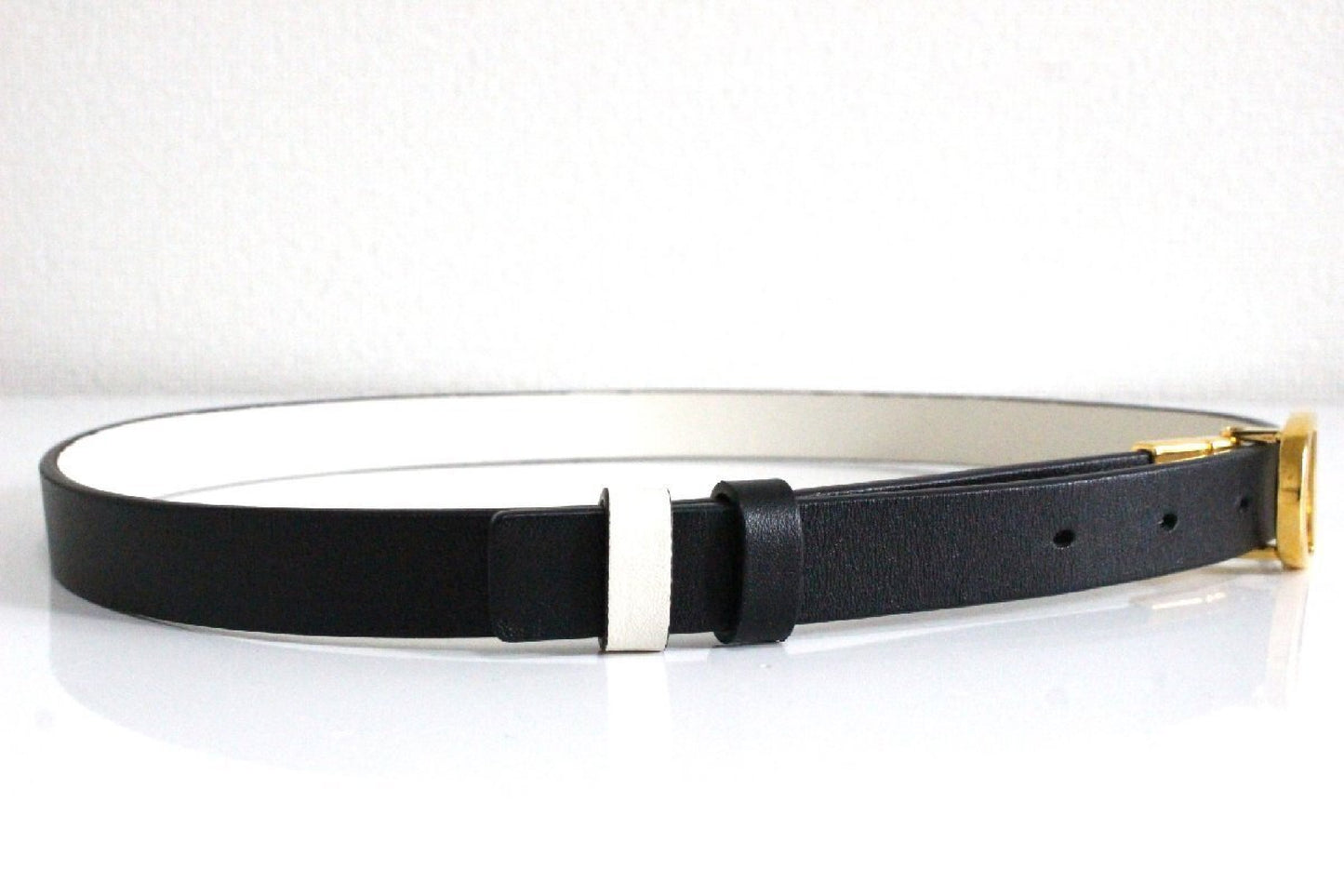 Dior Christian Dior 30 MONTAIGNE Reversible Belt for Women, 71cm-81cm, 5-Hole Belt