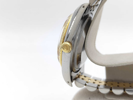 ROLEX 16233G X875862 Champagne Dial Jubilee Bracelet Boys' Watch