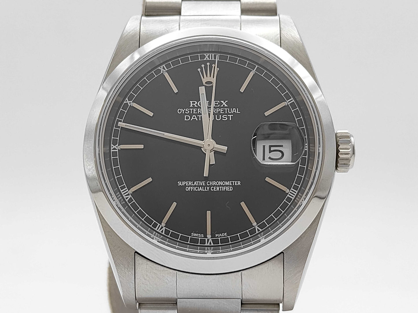 ROLEX 16200 P762796 Black Dial Oyster Bracelet Men's Watch