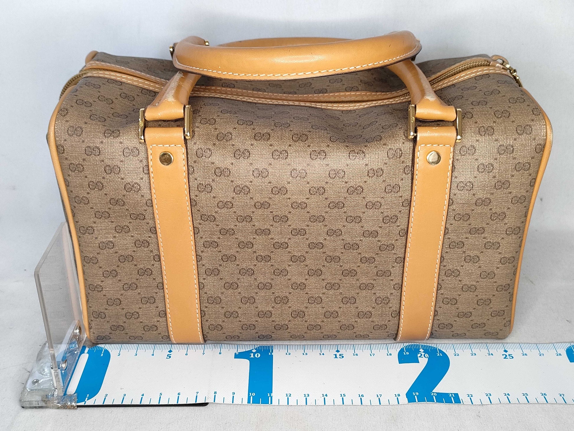 GUCCI Hand Mini Boston PVC Handbag