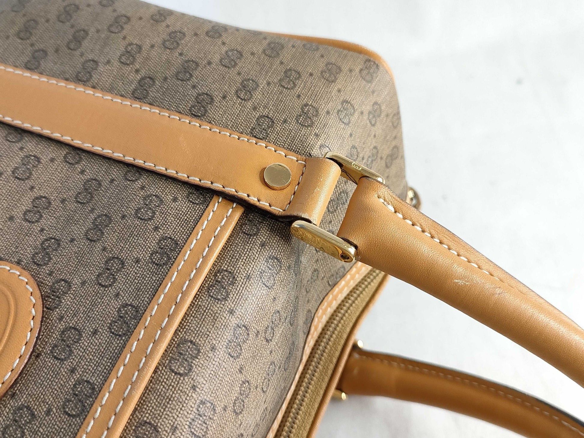 GUCCI Hand Mini Boston PVC Handbag