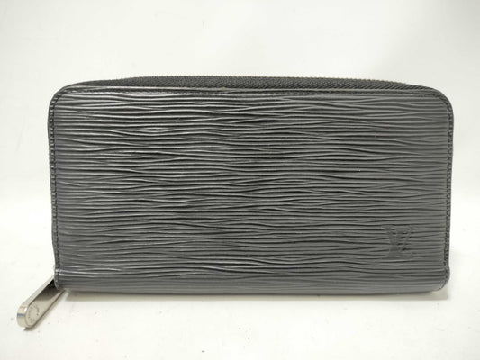 LOUIS VUITTON Epi Zippy Wallet, Black
