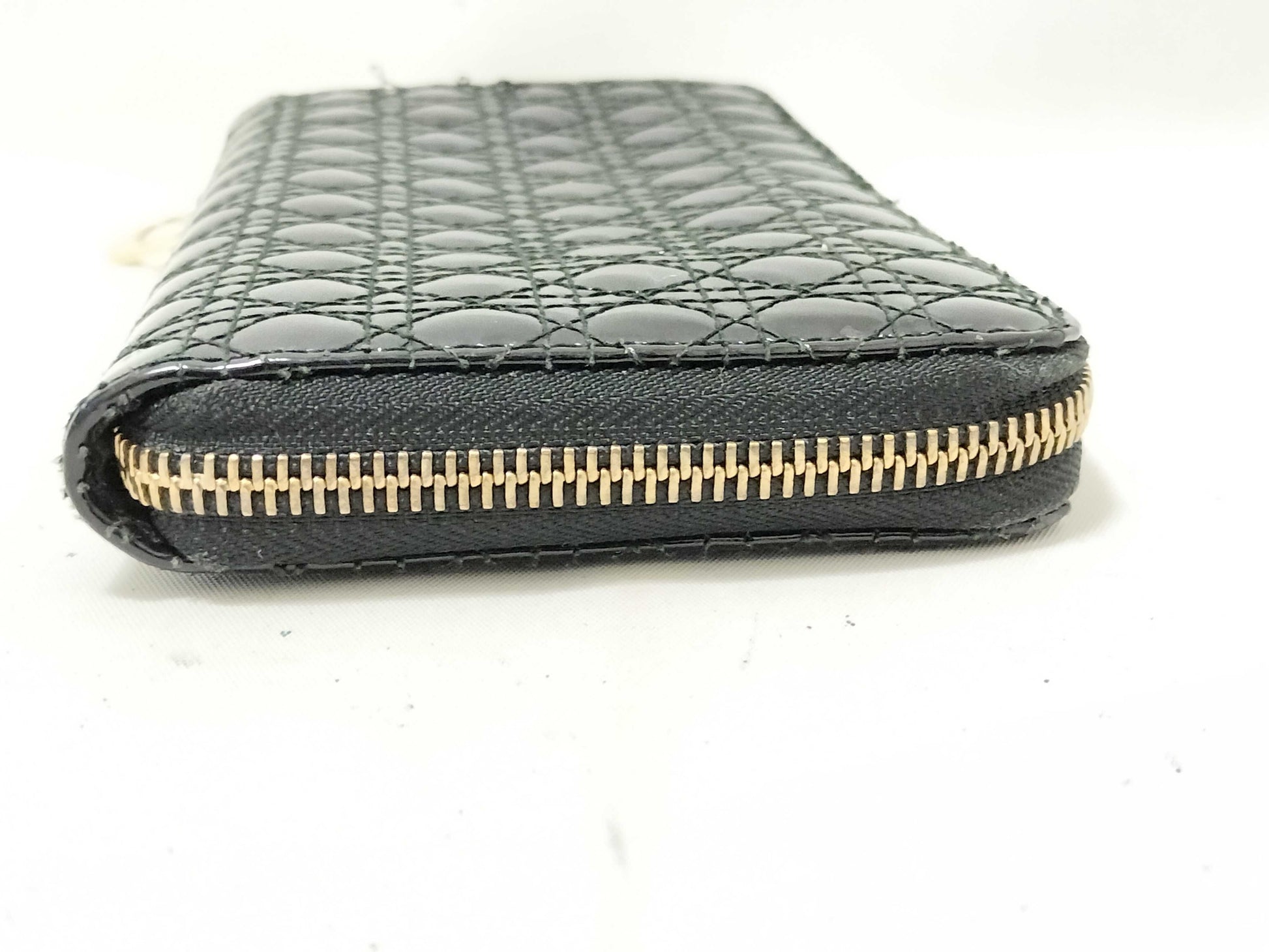 Dior Lady Dior Dior Lady Dior Round Wallet Enamel Wallet