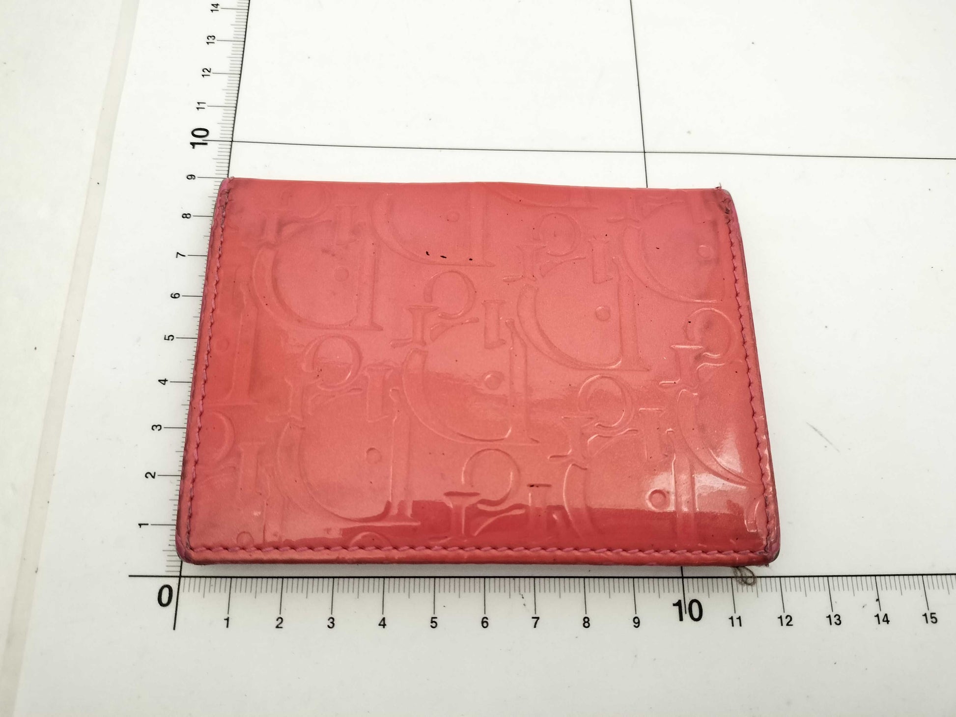 Dior Enamel Pass Case, Pink, Card Case, Pass Case, Business Card Case