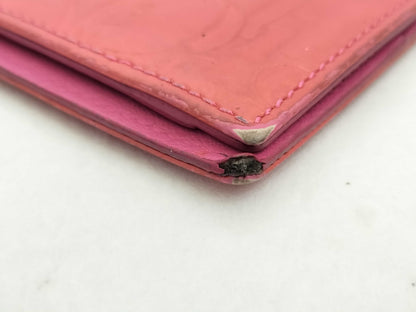 Dior Enamel Pass Case, Pink, Card Case, Pass Case, Business Card Case
