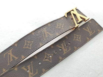 LOUIS VUITTON Monogram Louis Vuitton Sanctuary Belt Initial Belt Other Accessories