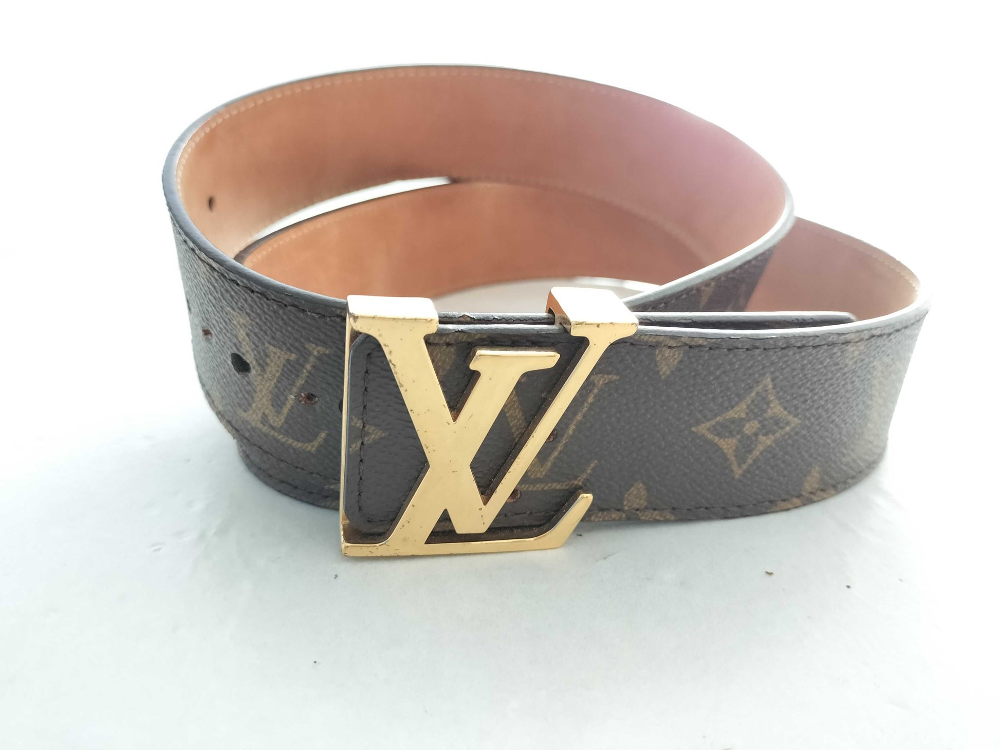 LOUIS VUITTON Monogram Louis Vuitton Sanctuary Belt Initial Belt Other Accessories