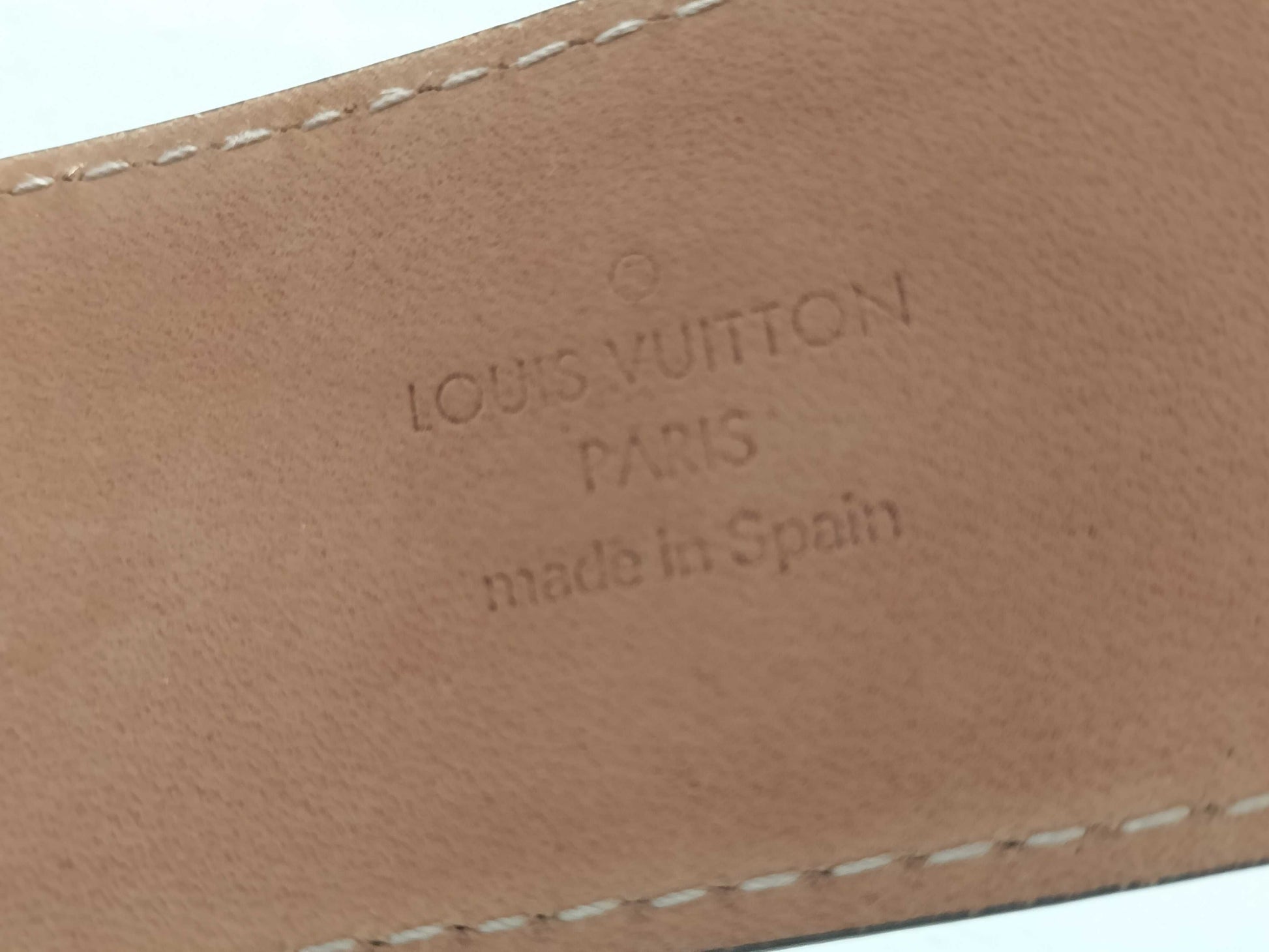 LOUIS VUITTON Monogram Louis Vuitton Sanctuary Belt Initial Belt Other Accessories