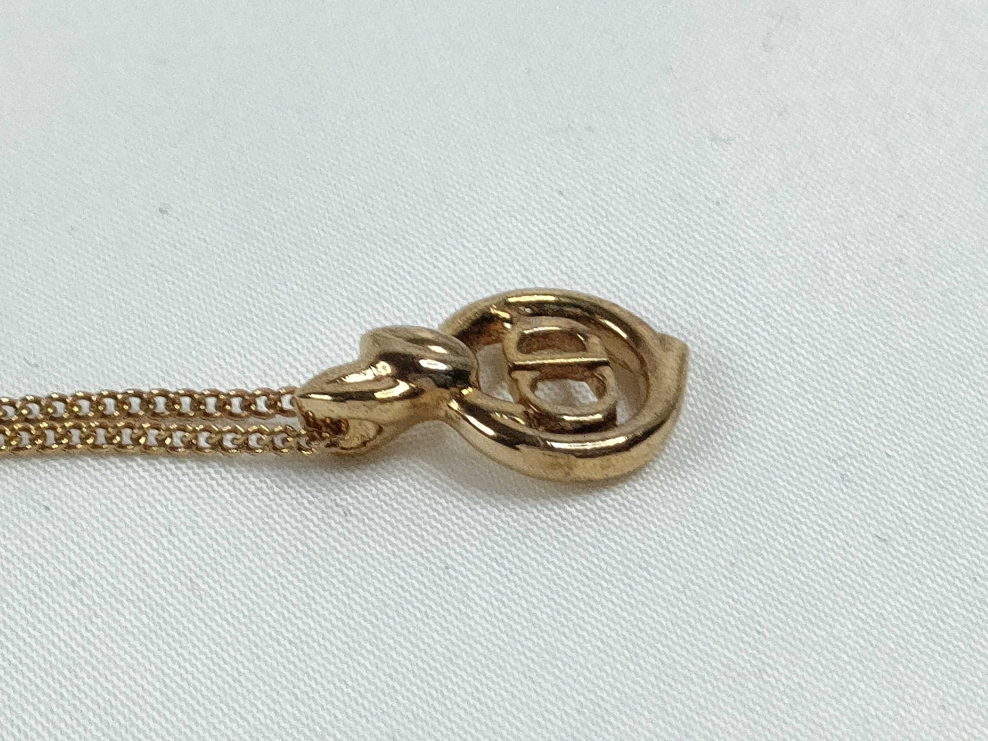 Dior Christian Dior logo necklace necklace