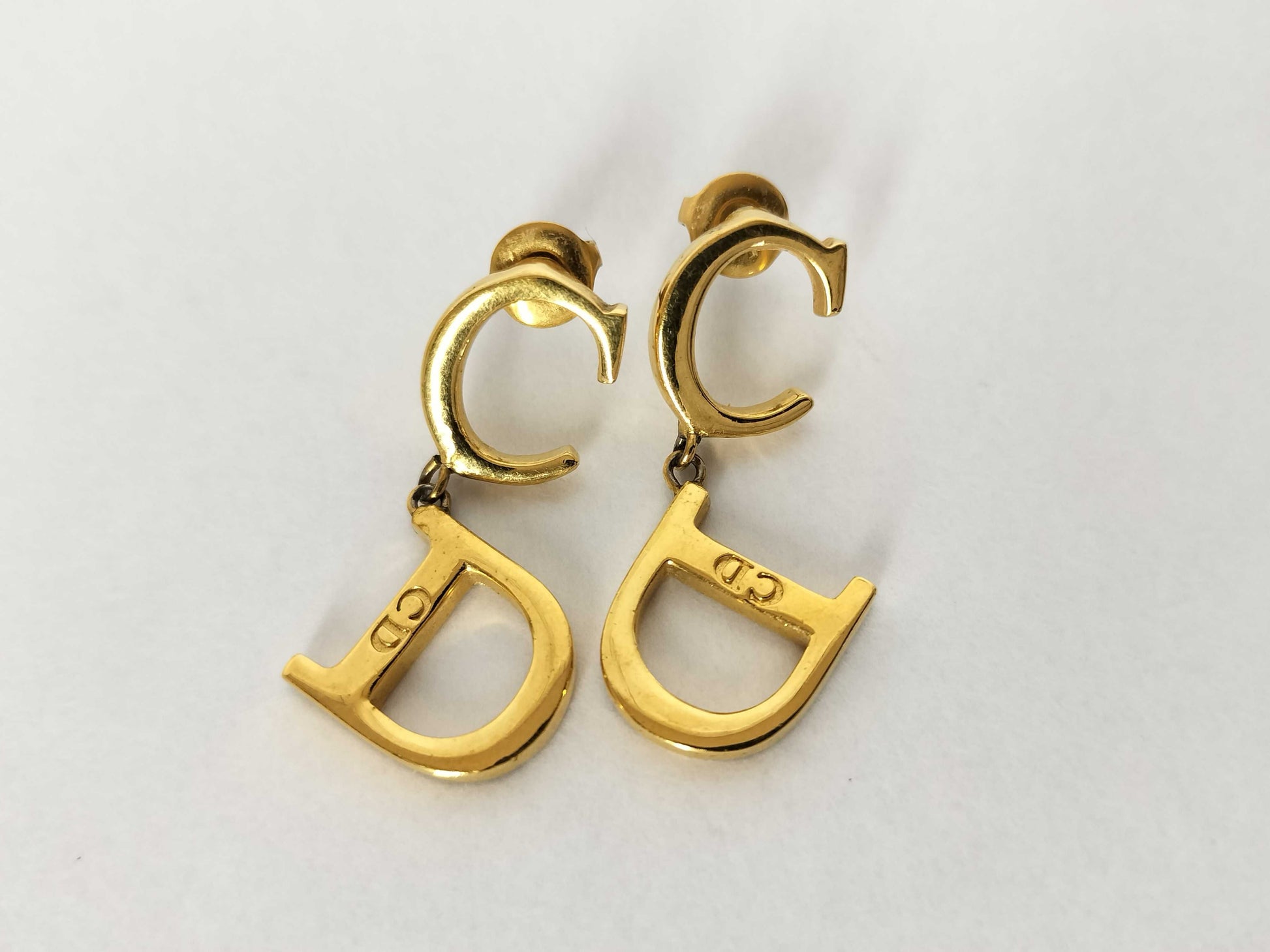 Dior Christian Dior CD logo earrings