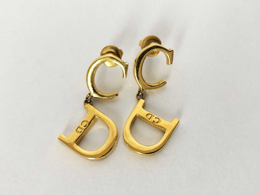 Dior Christian Dior CD logo earrings