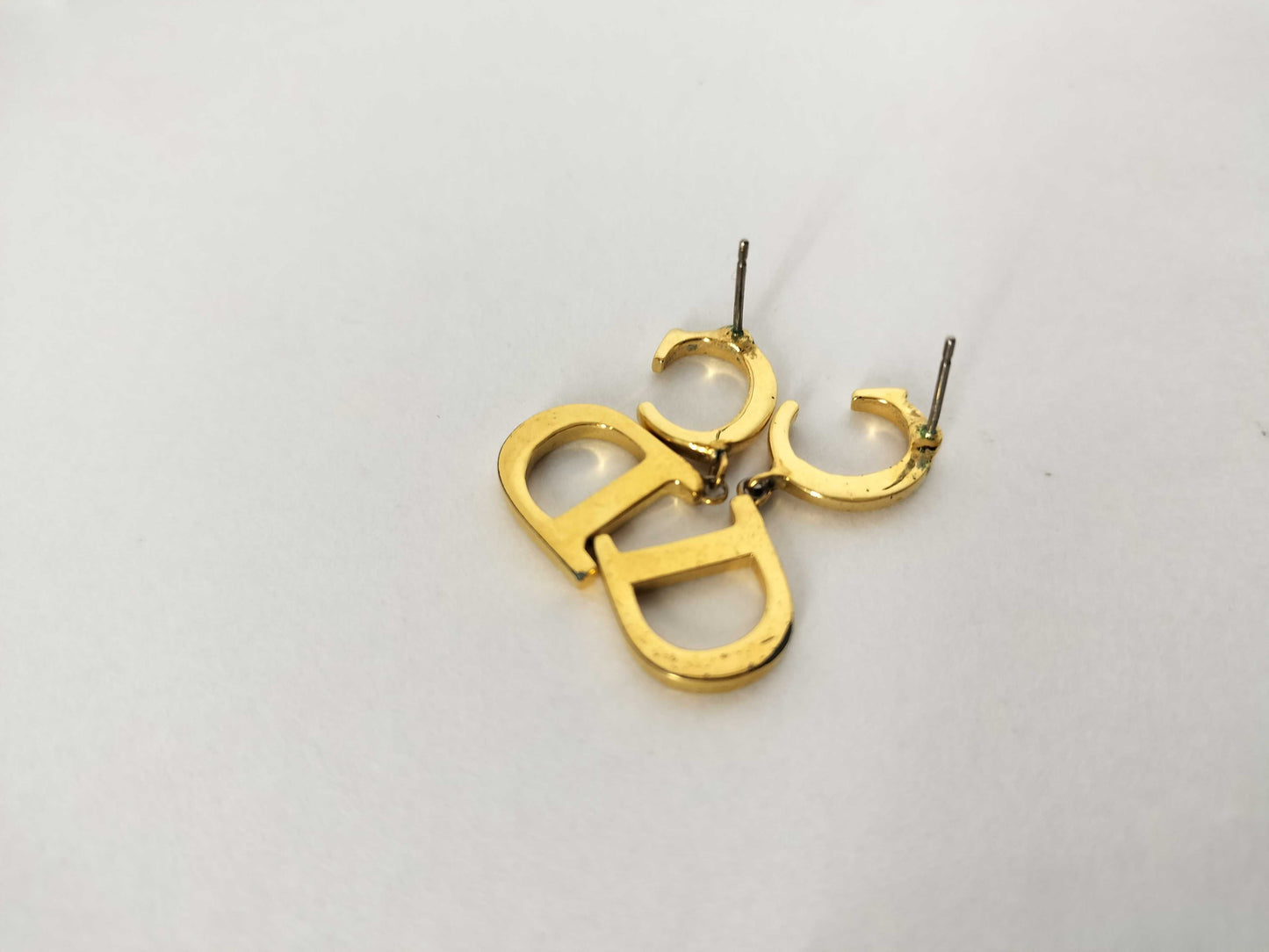Dior Christian Dior CD logo earrings