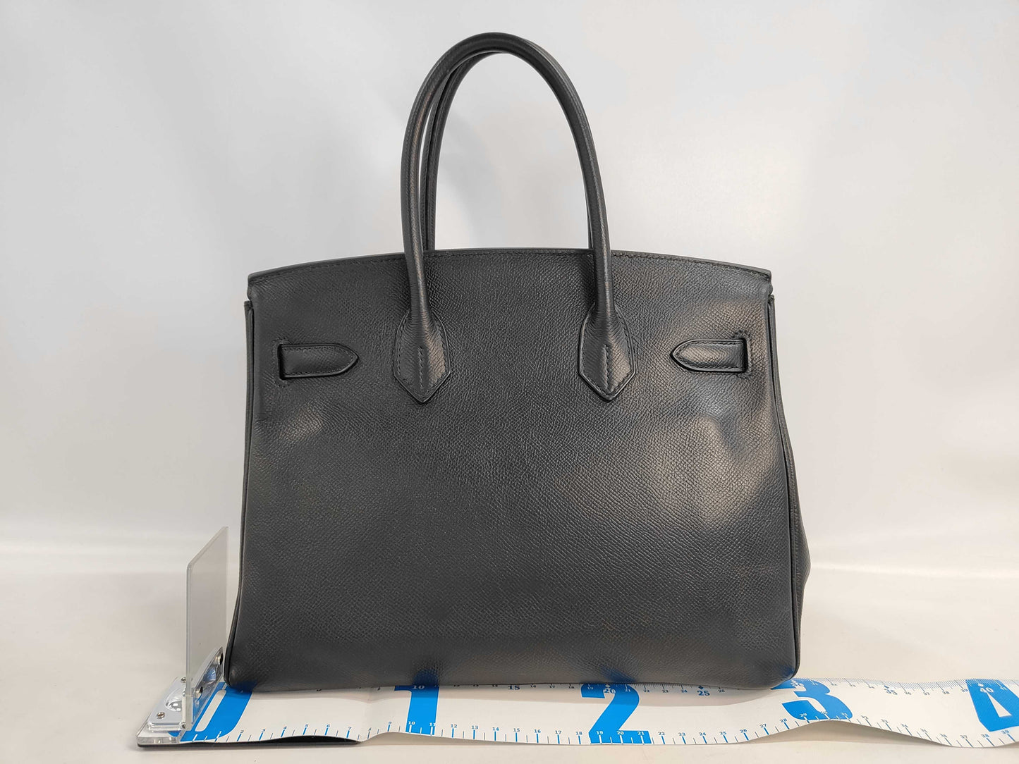 HERMES Birkin 30 Epsom Black with Silver Hardware Handbag