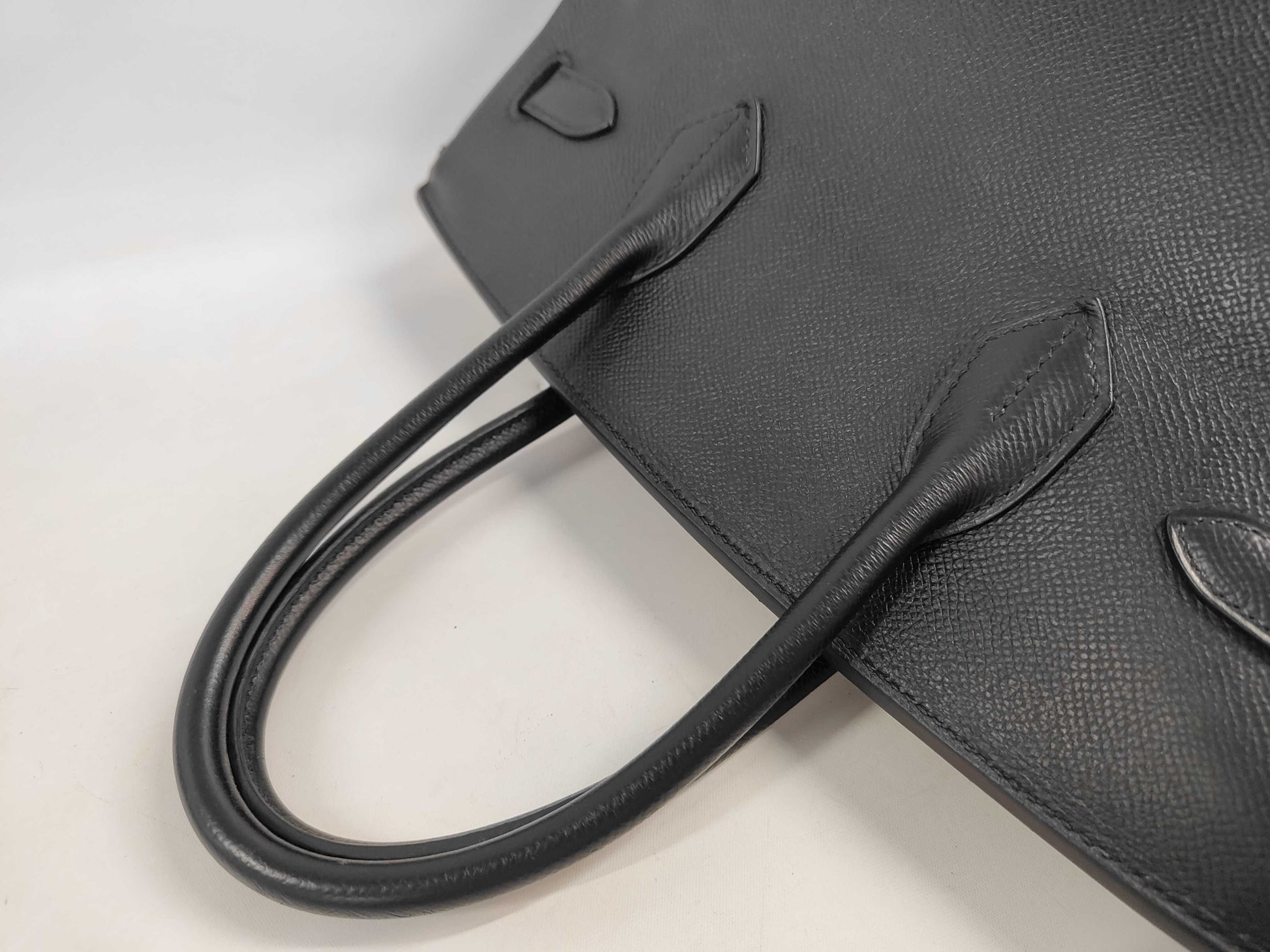 HERMES Birkin 30 Epsom Black with Silver Hardware Handbag