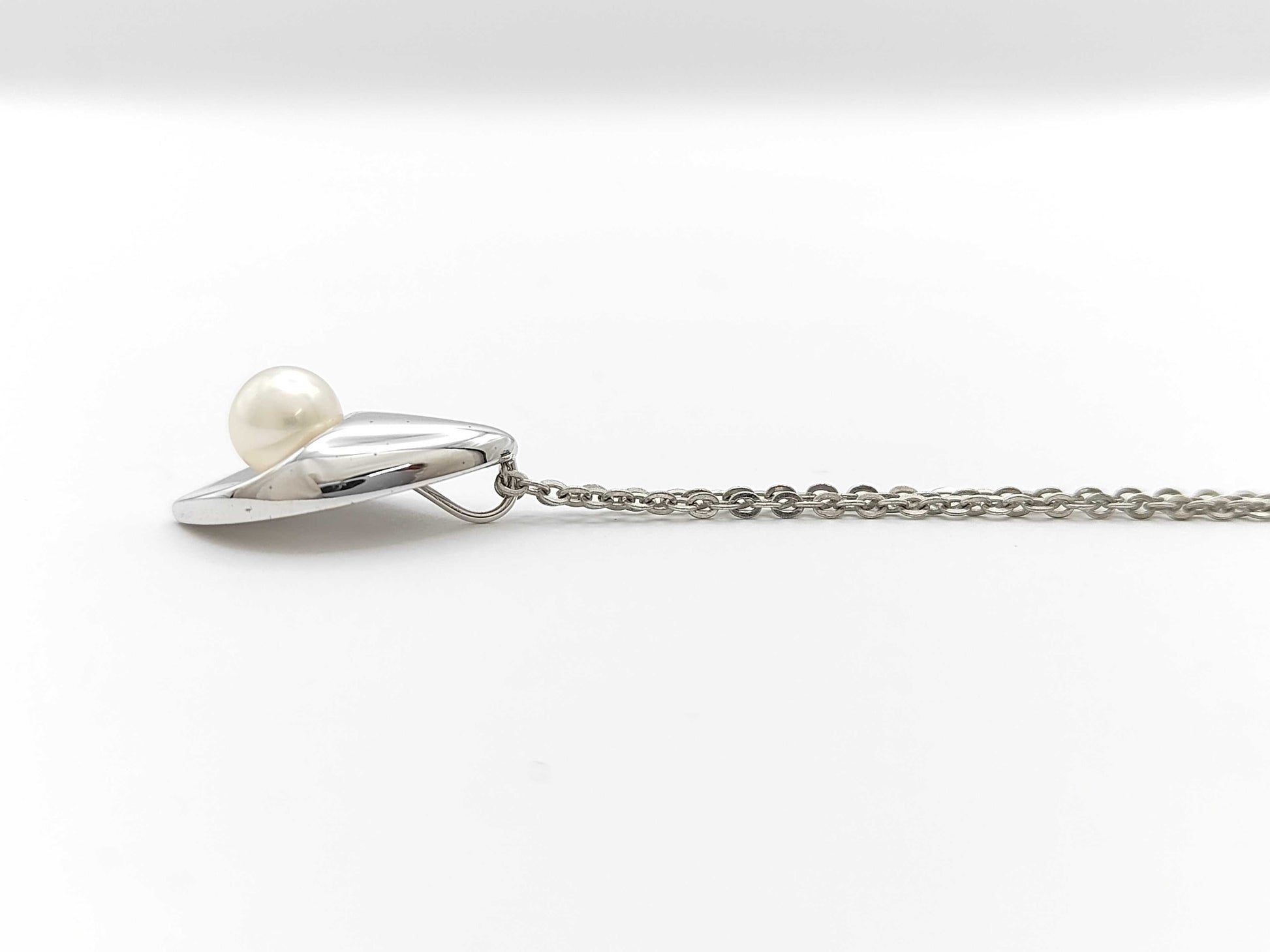 TASAKI Pearl Necklace, Diameter approx. 6.0mm, Sterling Silver, 3.7g 