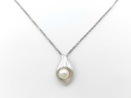 TASAKI Pearl Necklace, Diameter approx. 6.0mm, Sterling Silver, 3.7g 