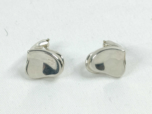 Tiffany & Co. Full Heart Earrings, SV925, 6.5g, with box and bag.