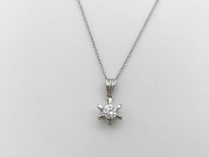 Transparent Stone Pt650/K13 3.0g Necklace 