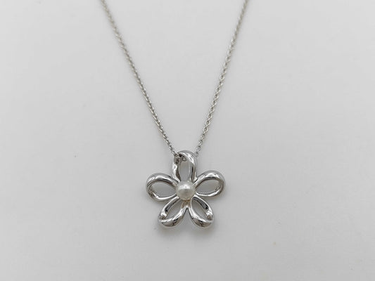 TASAKI Pearl Necklace, 4.0mm Diameter, Sterling Silver, 3.2g 