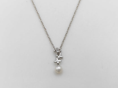 TASAKI Pearl Necklace, 4.0mm Diameter, Sterling Silver, 1.7g 