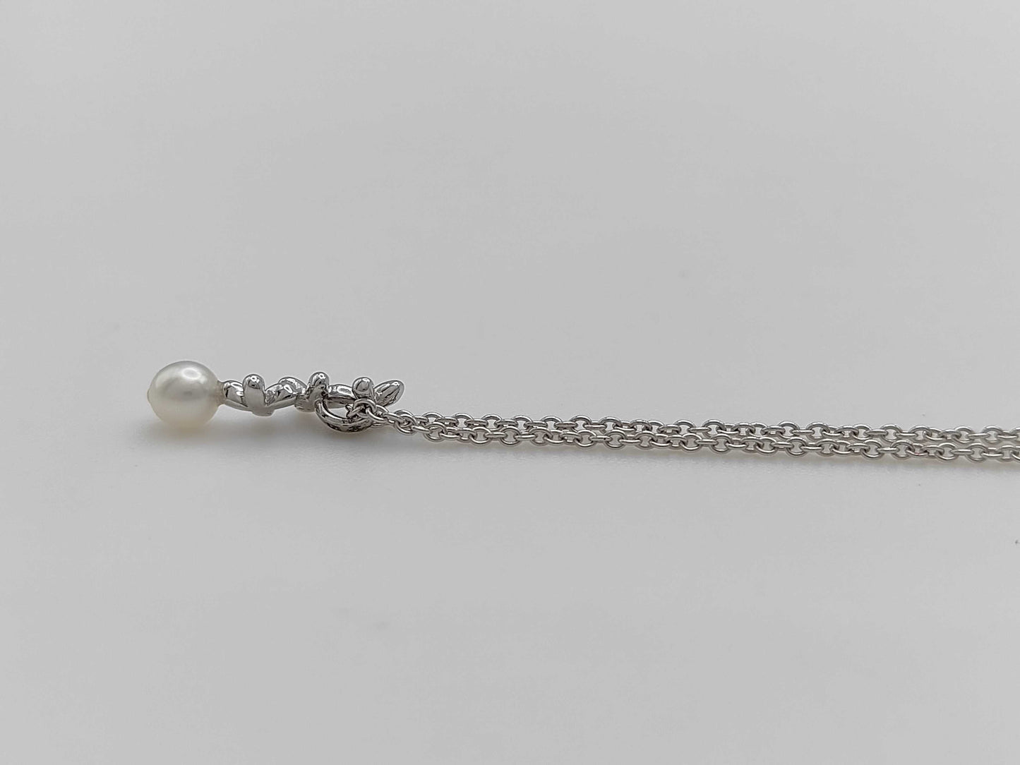 TASAKI Pearl Necklace, 4.0mm Diameter, Sterling Silver, 1.7g 