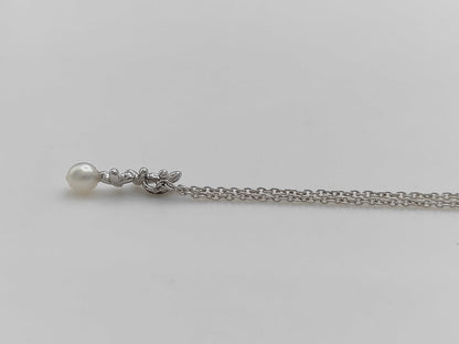 TASAKI Pearl Necklace, 4.0mm Diameter, Sterling Silver, 1.7g 